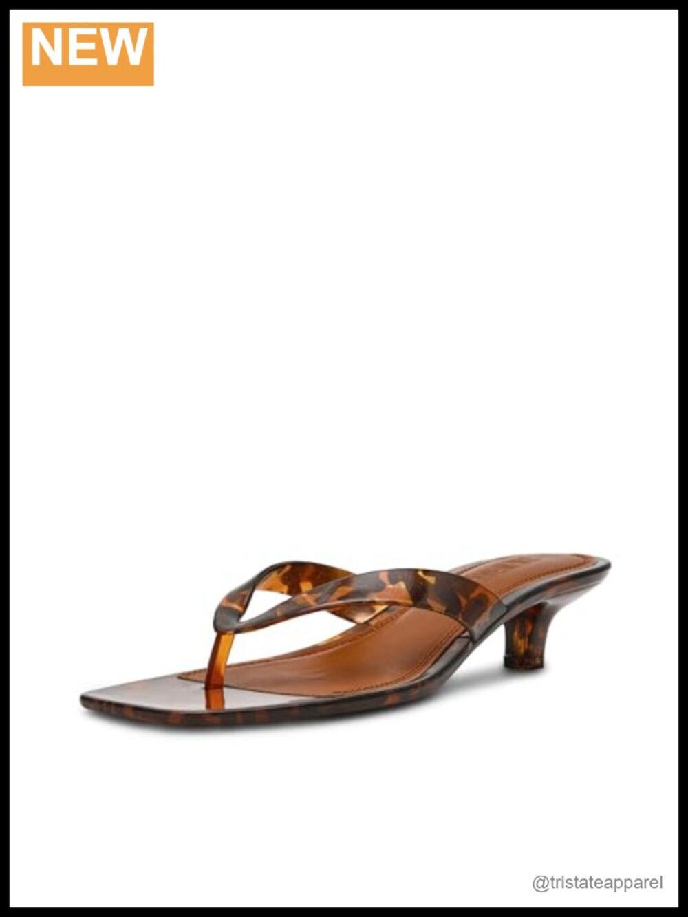 Steve Madden Tracie Kitten Heel Sandal Square Toe Slip On Women's